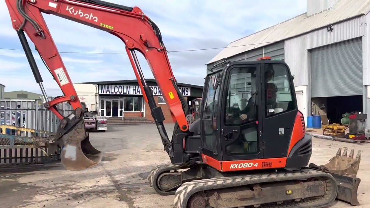 2016 Kubota KX080-4 Excavator, Entered into Auction