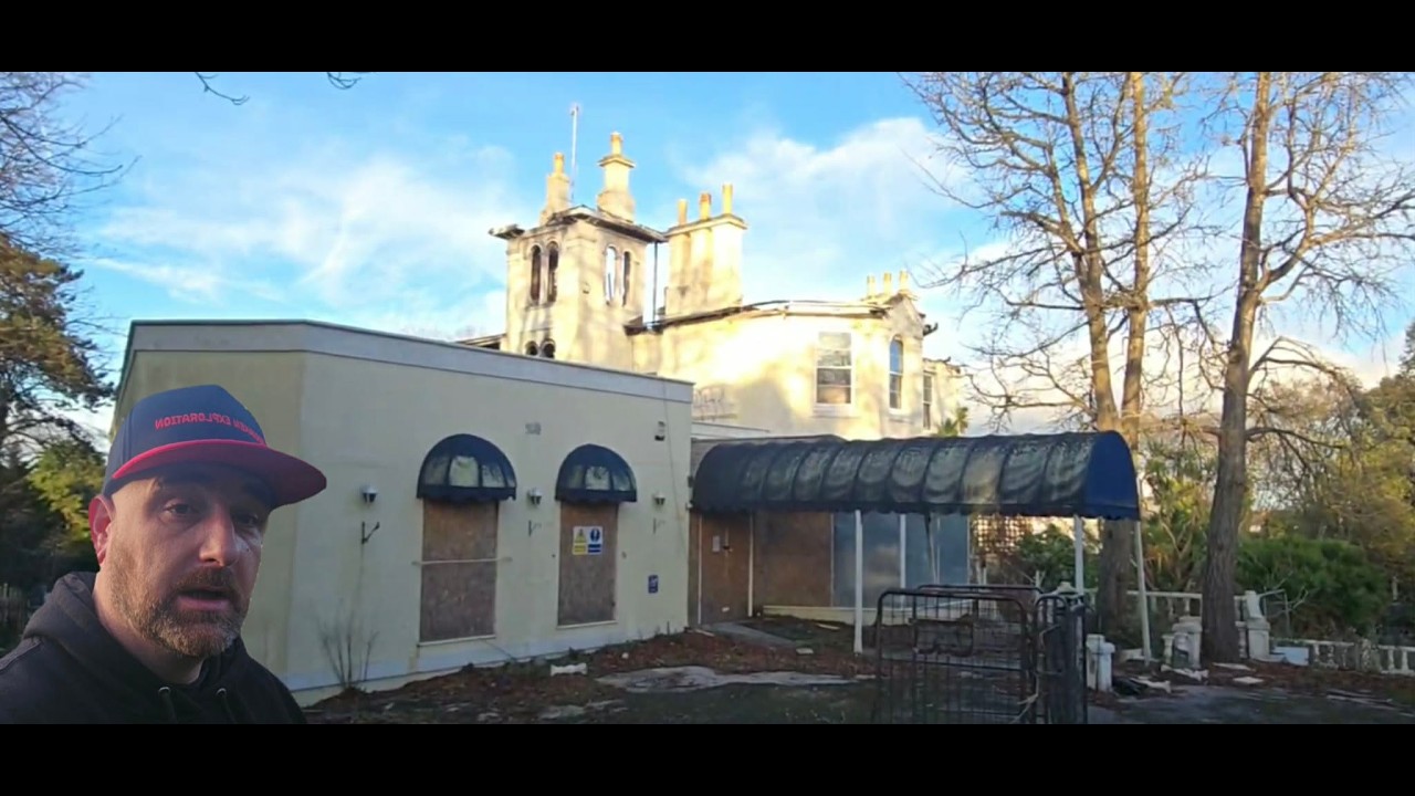 Hazzard to health abandoned Torquay hotel with indoor and outdoor swimming pools.