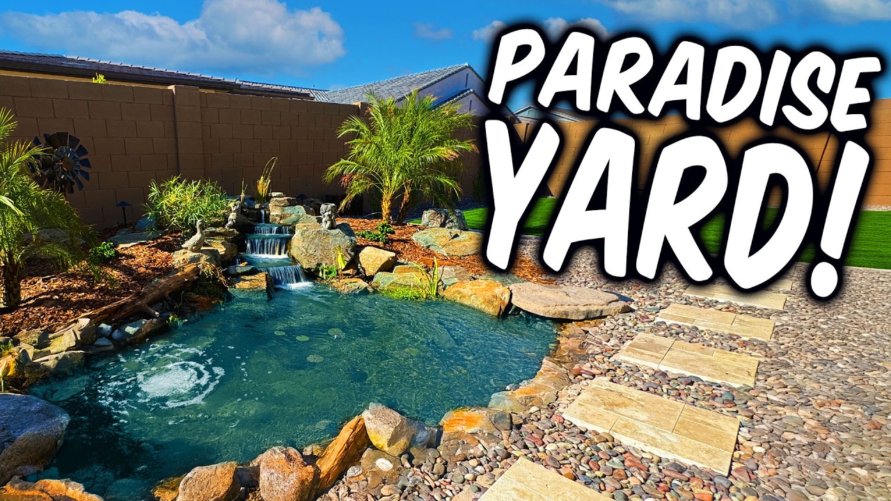 Tropical 8ft x 10ft Backyard Pond in Arizona