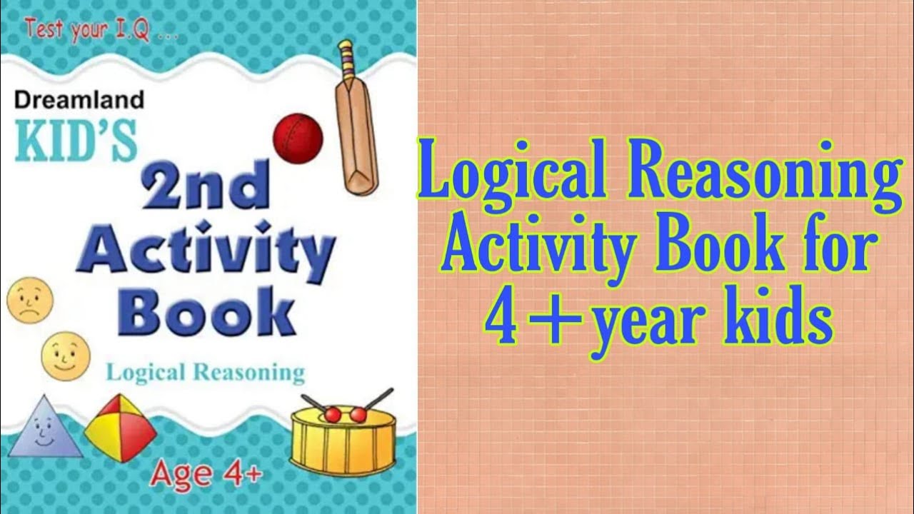 Dreamland Logical Reasoning Book | 4+ years kids | best activity book for kids | part 3