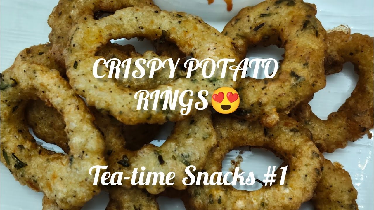 Crispy Potato Rings Recipe | Tea-Time Snacks Series | Flossing with Flavors #eveningsnacks #foodie 