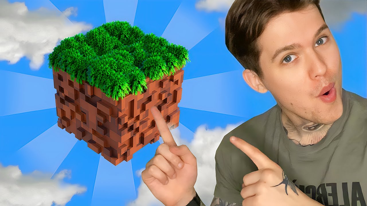 PAMĖGINAU IŠGYVENTI ANT VIENO BLOKO! - Minecraft Lietuviškai