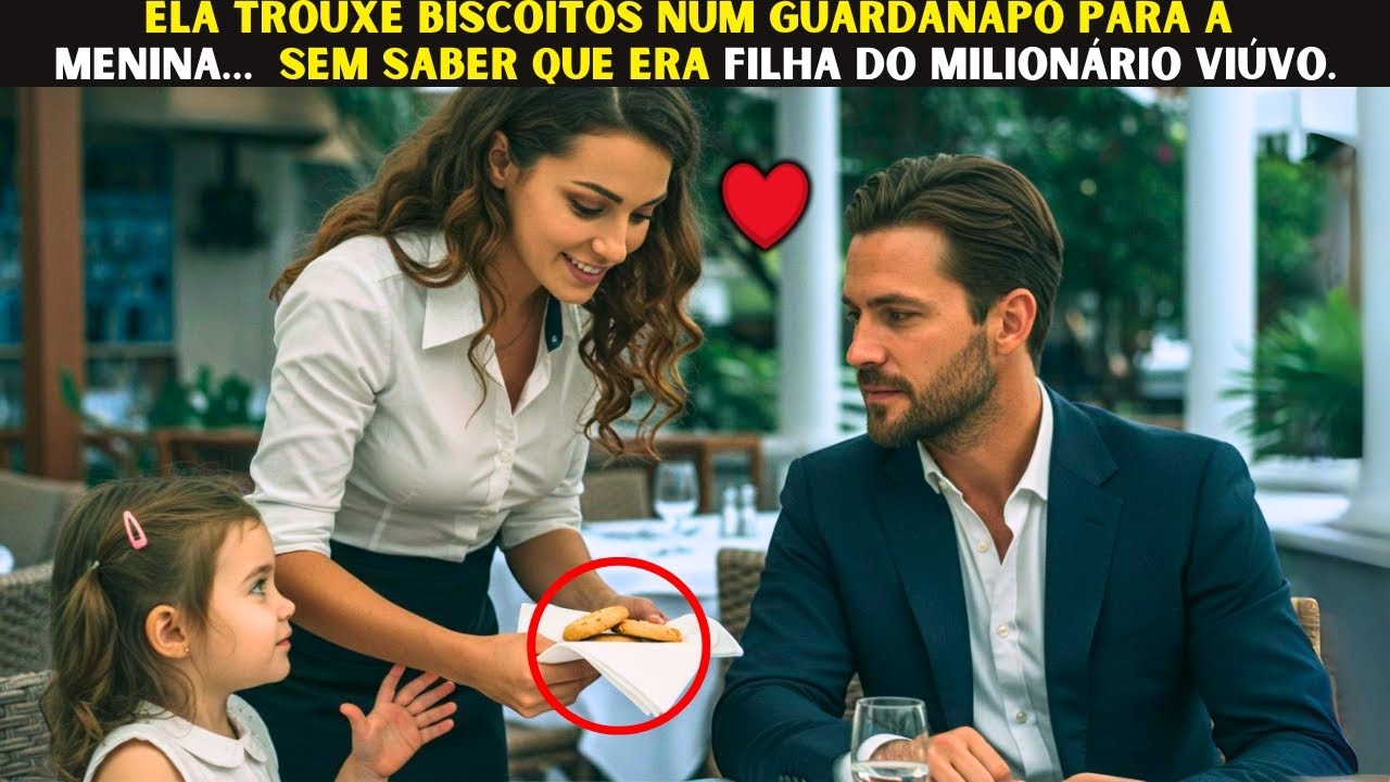 ❤️ Ela trouxe biscoitos num guardanapo para a menina… sem saber que era filha do milionário viúvo.