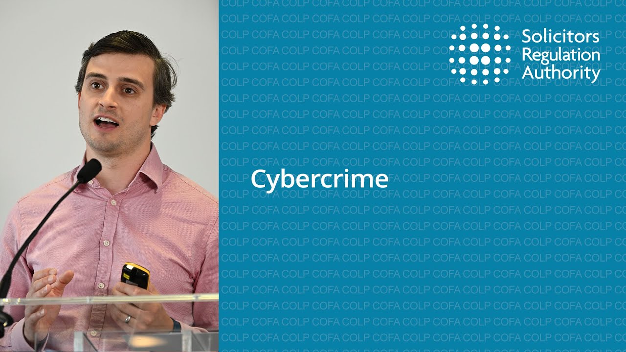 Cybercrime: understanding AI and protecting your firm (Compliance Officers Conference 2023)