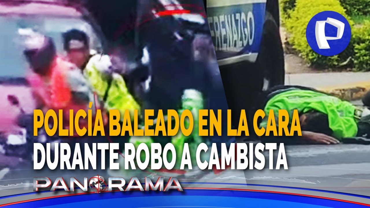 Balazo en la cara contra uniformados: minuto a minuto del impactante robo a cambista en San Borja