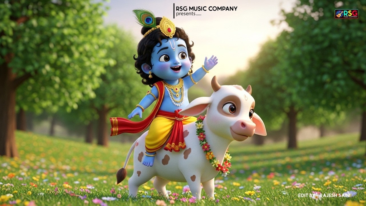 Choti Choti Gaiya, Chote Chote Gwal | छोटी छोटी गैया | #Little Krishna Bhajan - Krishna Bal Leela