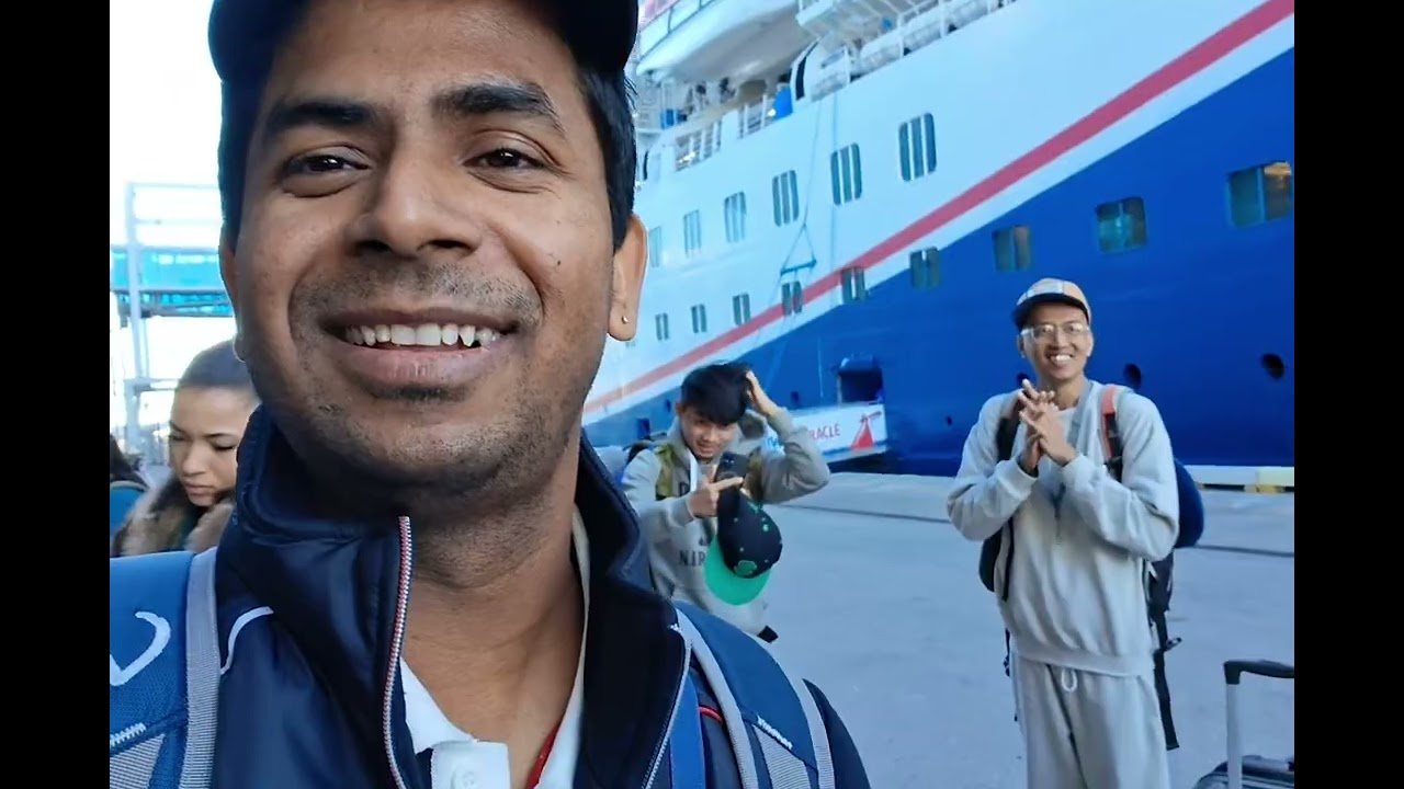 Finalizing my first vlog from the cruise sign off  🚢 👋