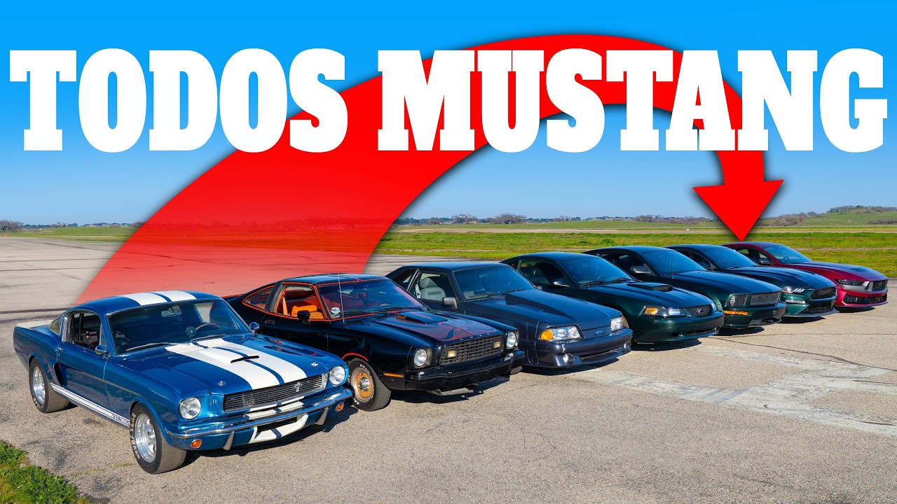 TODAS las Generaciones Mustang: ARRANCONES