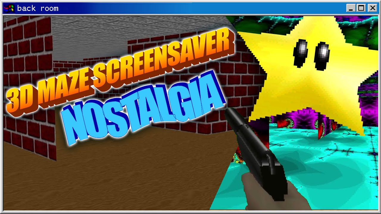 Windows 98 Nostalgia: Exploring the Back Room of the 3D Maze Screensaver