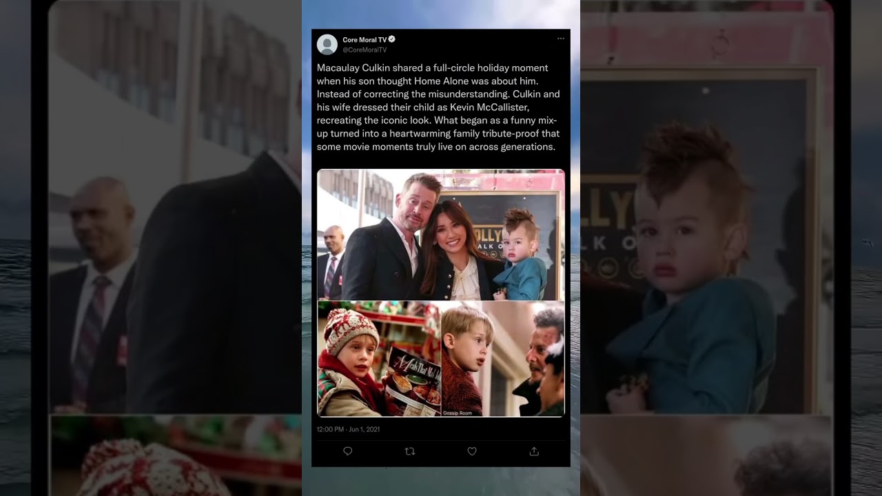 Macaulay Culkin Recreates Home Alone&hellip; But This Time for His Son 🥹🏠❤️#MacaulayCulkin #HomeAlone