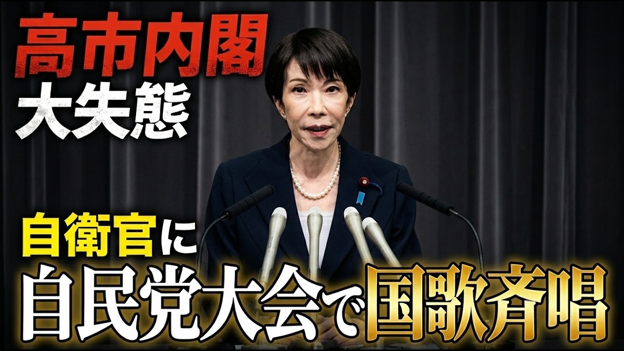 解説！高市内閣、自衛官が党大会で国歌斉唱。ヤバすぎる理由とは。元博報堂作家本間龍さんと一月万冊