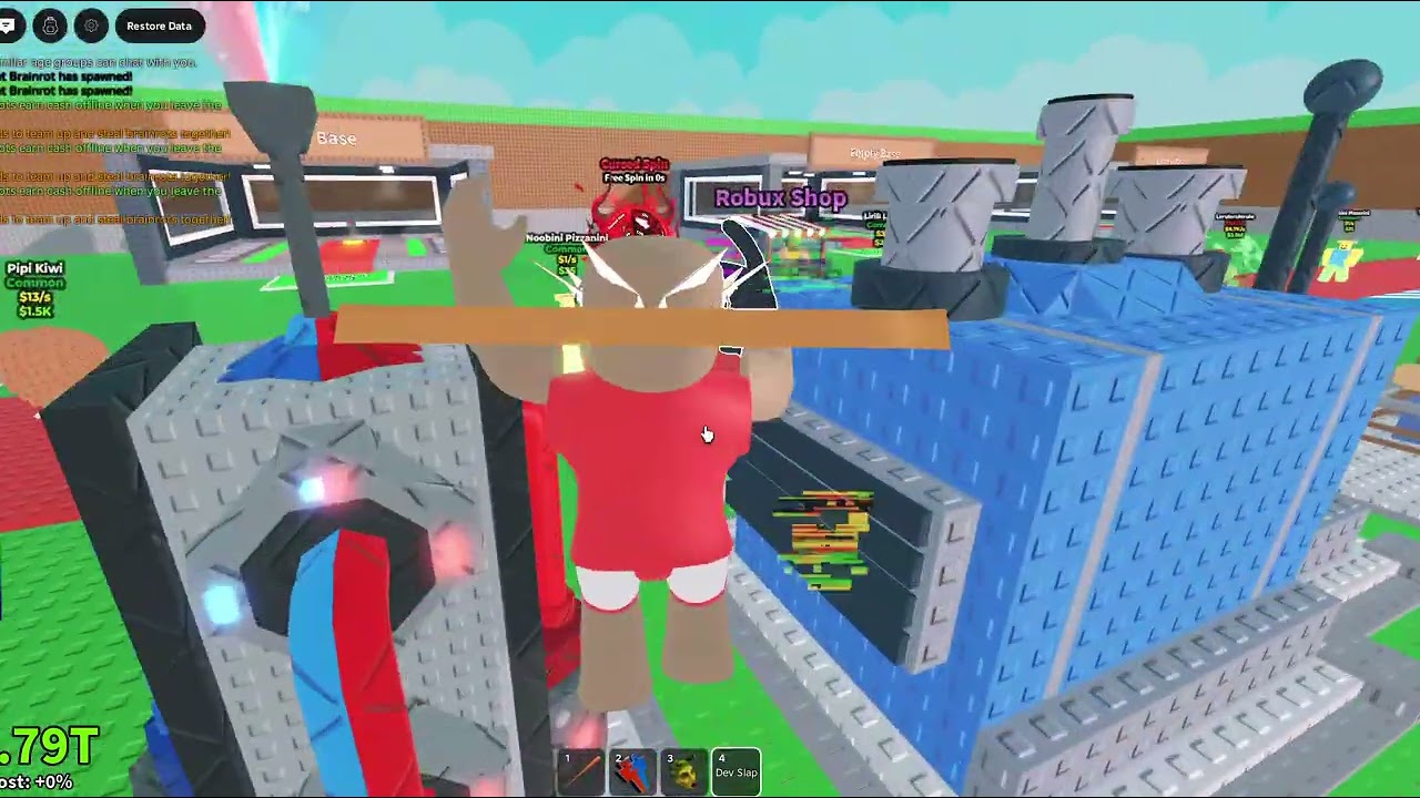 playing sab but sammy helped me