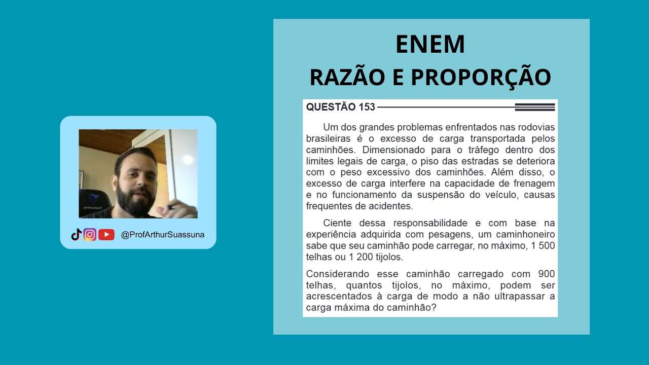 Questão ENEM - Razão e proporção