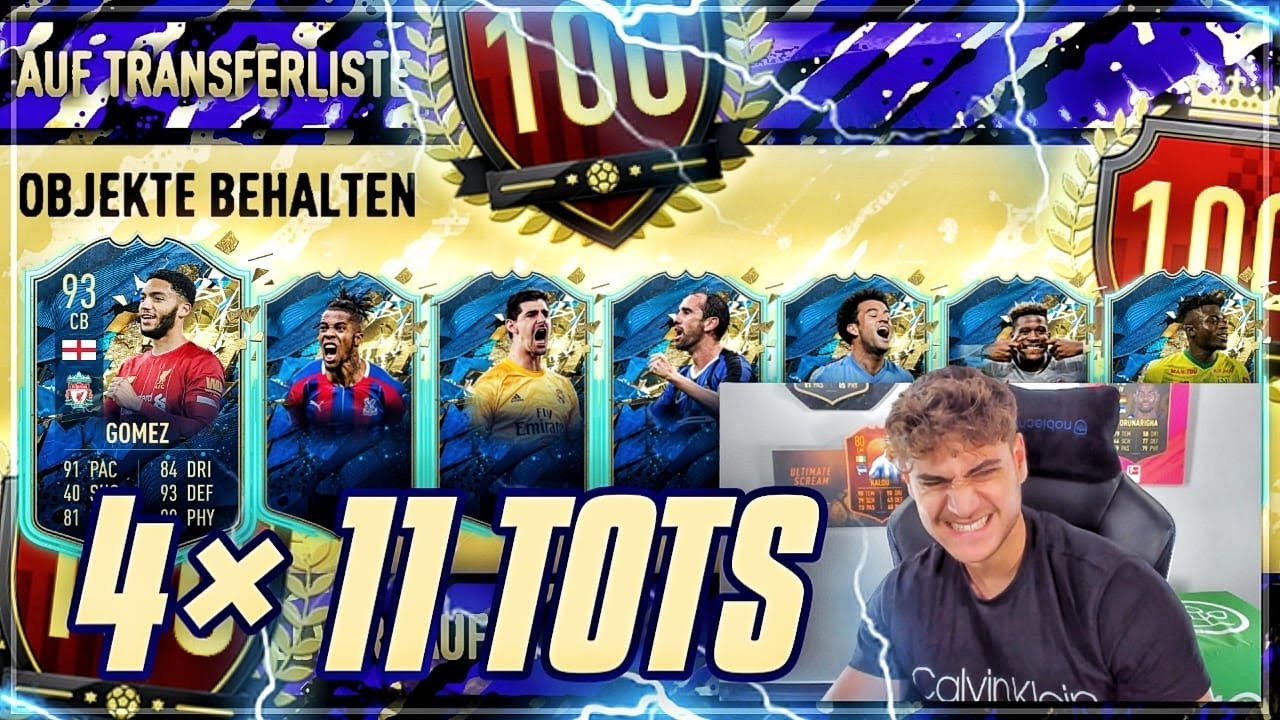 FIFA 20: 4x 11er TOTS PACK (ohne spoiler) TOP 100 REWARDS !! 🔥 🔥