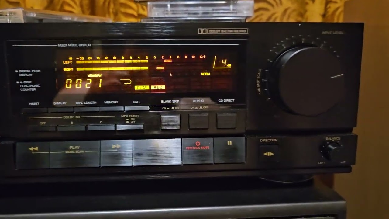 JVC TD-R611 тест записи на кассету Renees