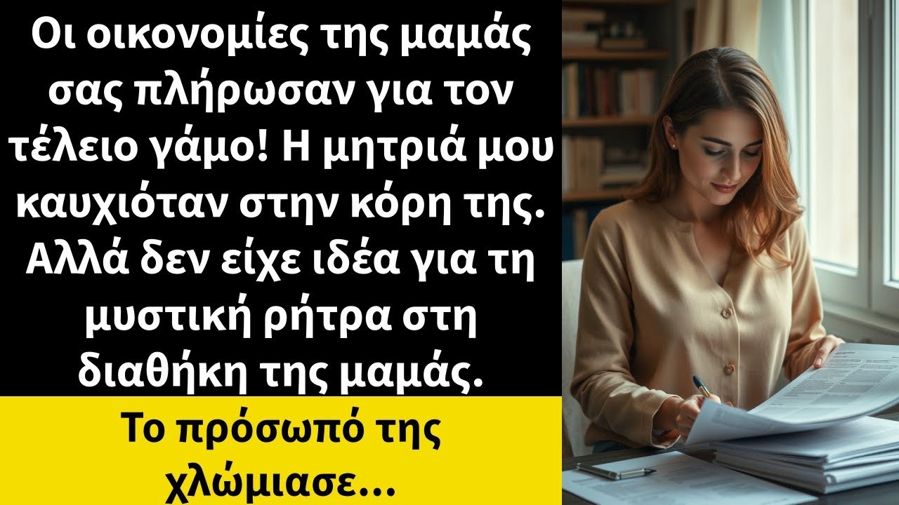 Οι οικονομίες της μαμάς σας πλήρωσαν για τον τέλειο γάμο! Η μητριά μου καυχιόταν στην κόρη της