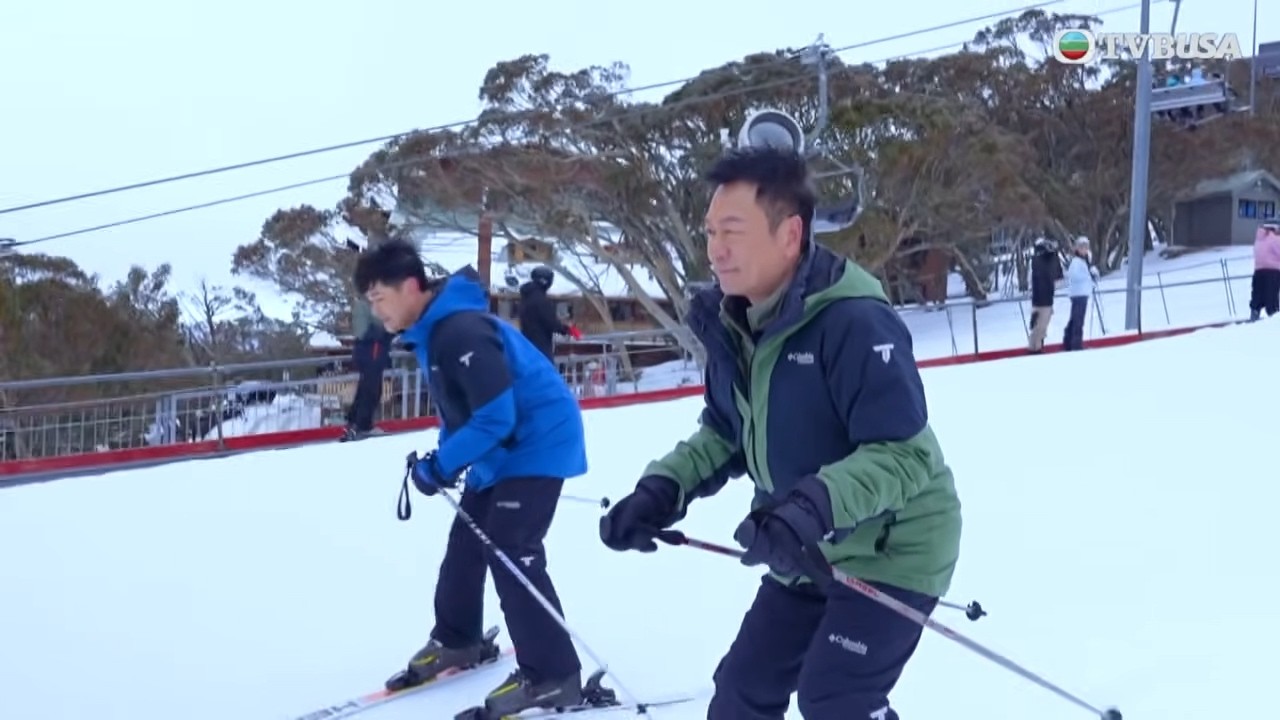 他們的澳洲駕期｜黎耀祥、蕭正楠、曹永廉學滑雪　單腳滑已攰到投降？｜黎耀祥｜蕭正楠｜曹永廉｜丁子朗｜吳若希｜戴祖儀｜旅遊｜TVBUSA