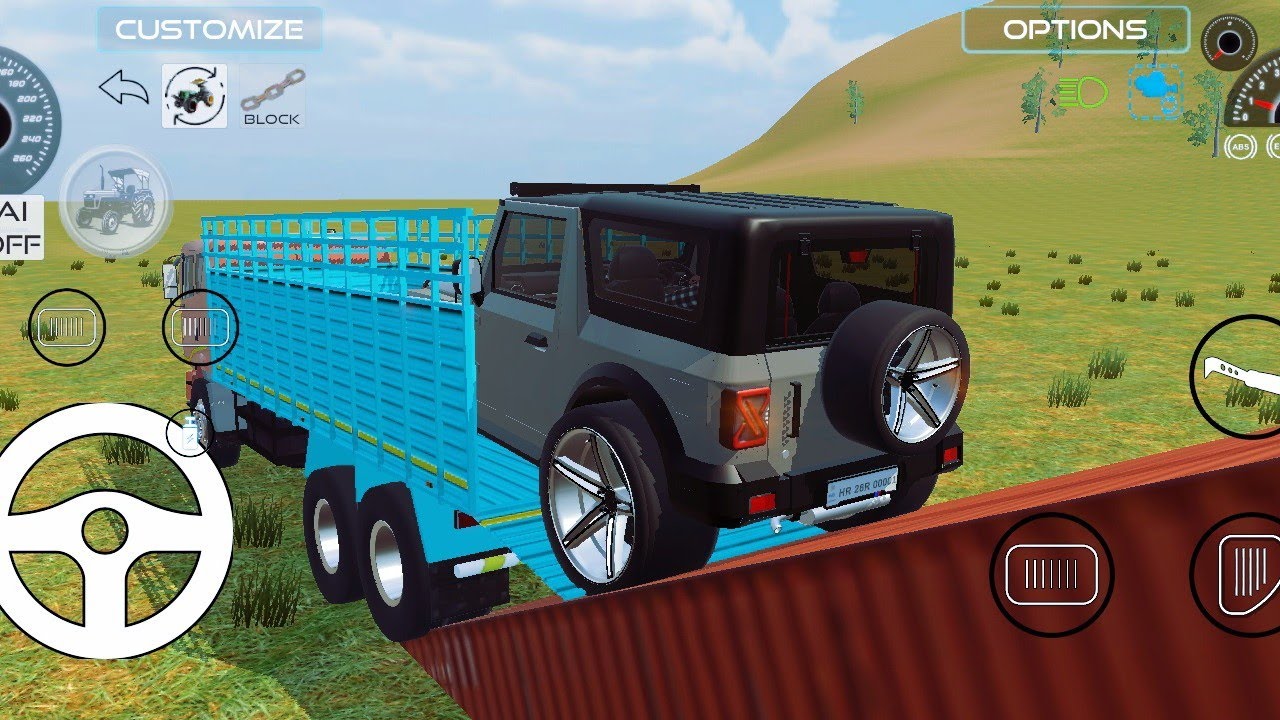 Drive Thar and Truck unloading stone From Dumper in Game 💥 #jcb #tractor #dumper #truck #gameplay