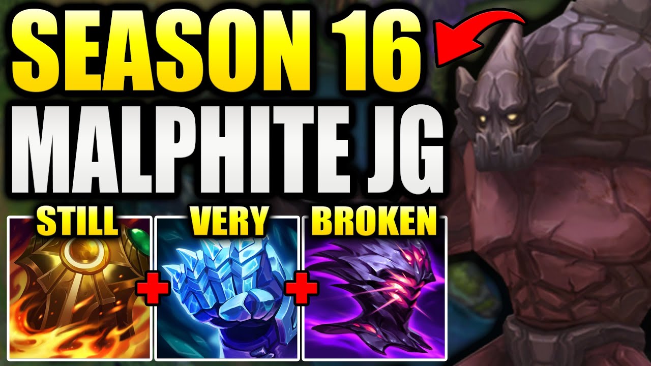 HOW TO PLAY MALPHITE JUNGLE IN SEASON 16! (Post Nerfs STILL OP...)