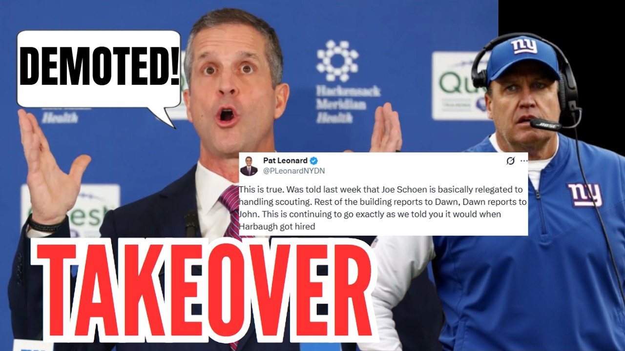 NY Giants' GM GETS DEMOTED & STRIPPED OF POWERS! John Harbaugh WAS THIS CLOSE TO HIRING REX RYAN!
