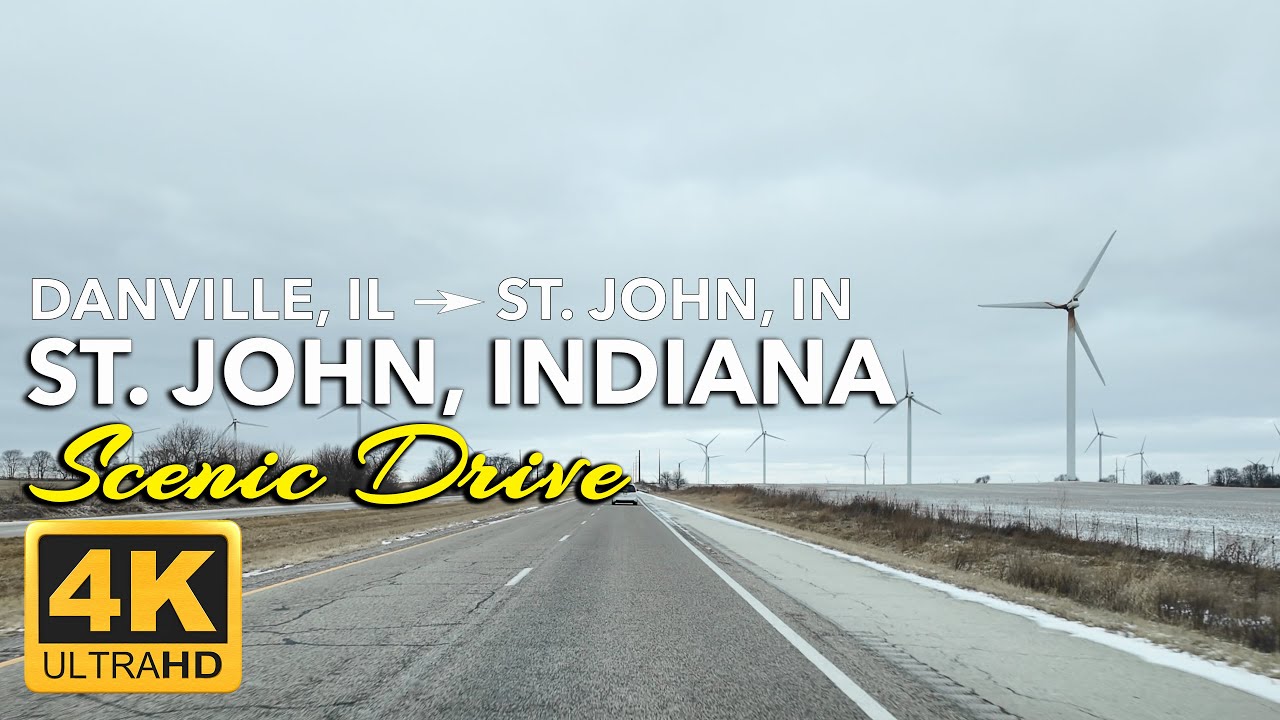 Scenic Drive from Danville, Illinois to St. John, Indiana | Along IN-63 / US-41