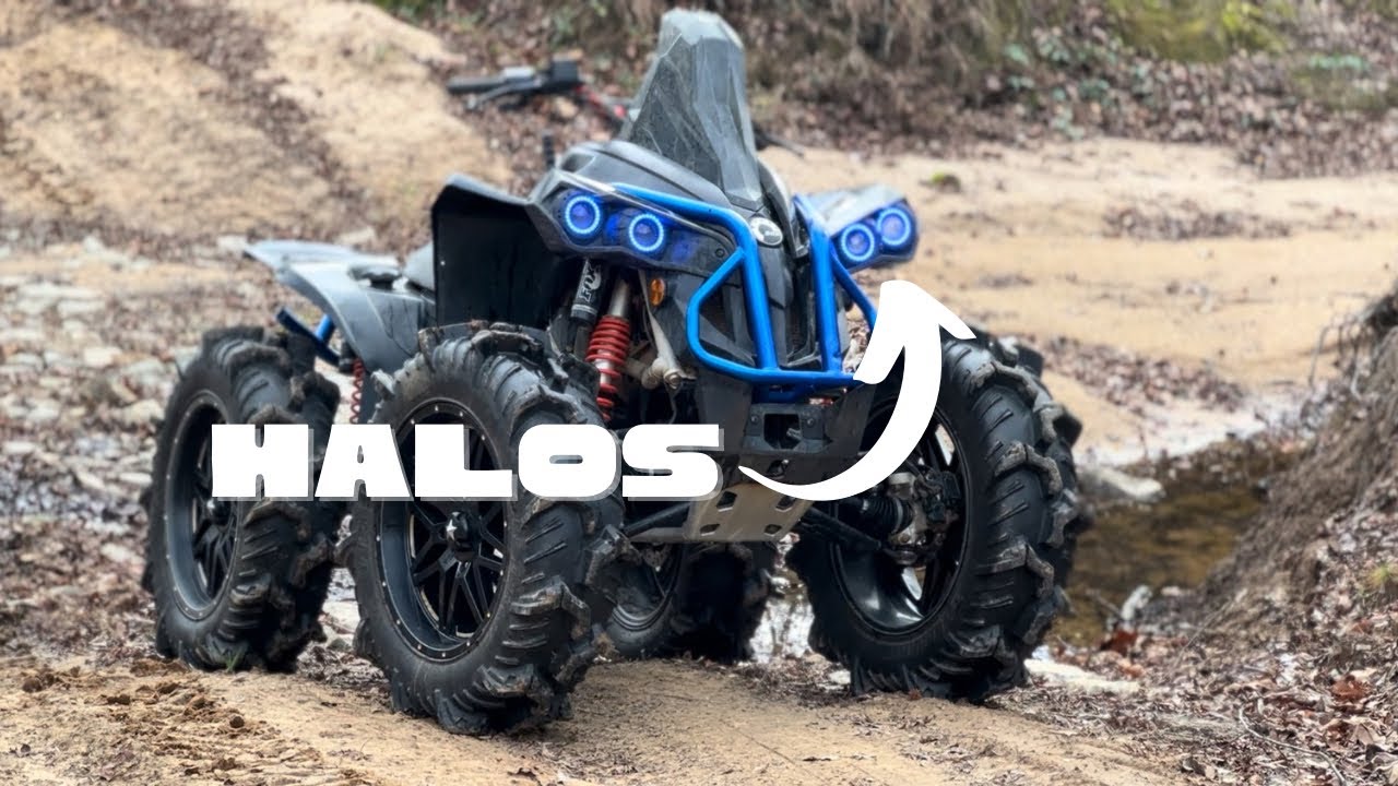 Новые HALOS на моём Can-Am Renegade! (Far Mudding Halos 2.0)