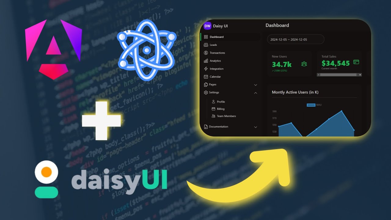 Interfaces bonitas com DaisyUI - Usando React e Angular