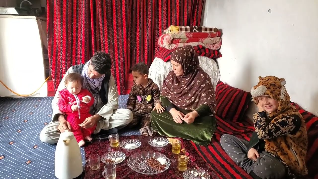 آماده کردن چای صبح پنیر و کشمش❤
