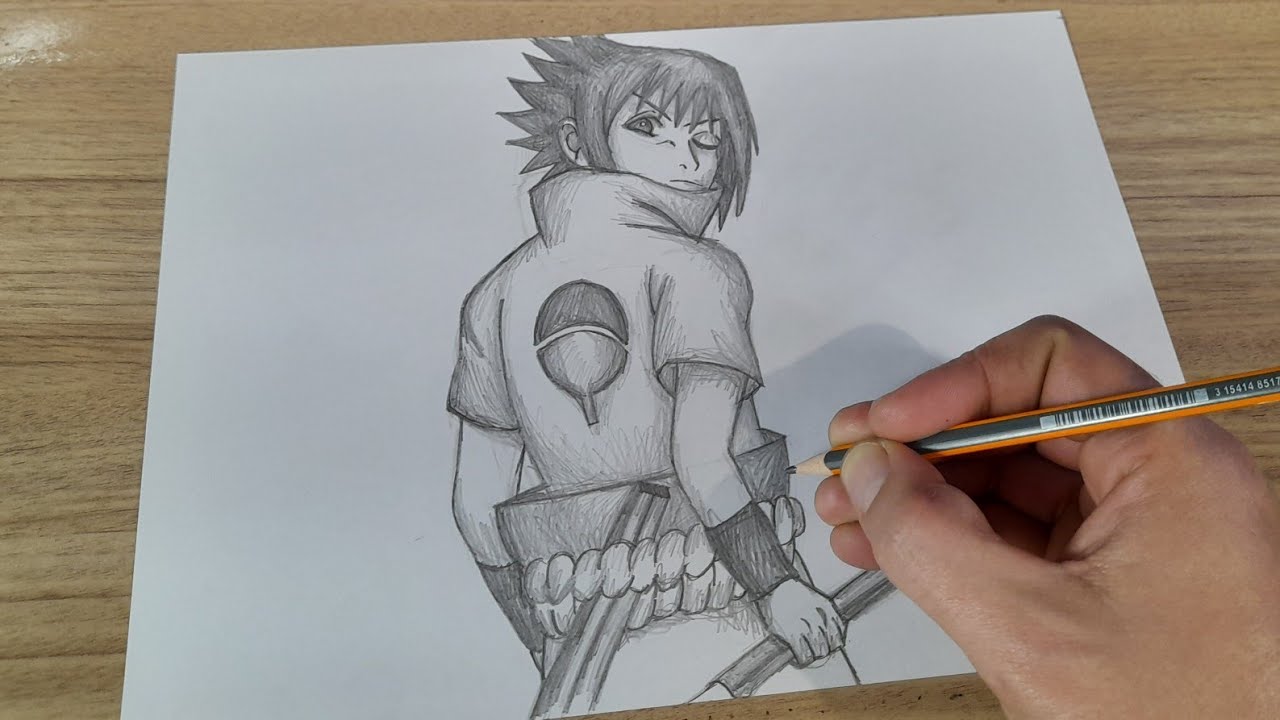 COMO DESENHAR O SASUKE do ANIME NARUTO
