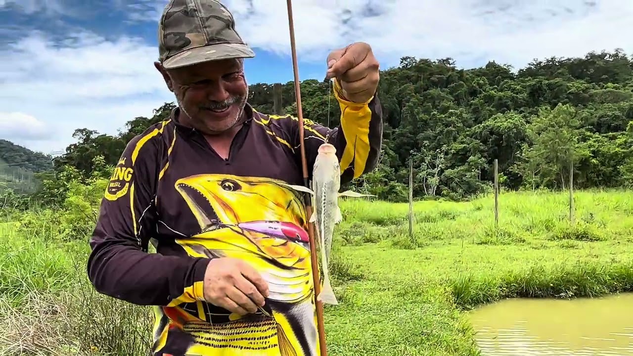 PESCARIA no TANQUE CHEIO de TILÁPIA 🎣🔥 e FRUSTRAÇÃO no RIO 