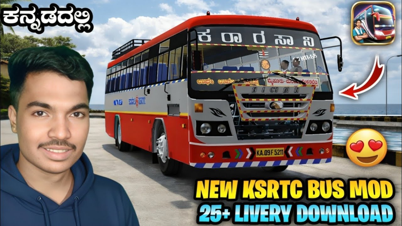 New KSRTC Bus Mod 😱 | 25+ Livery Download Kannada
