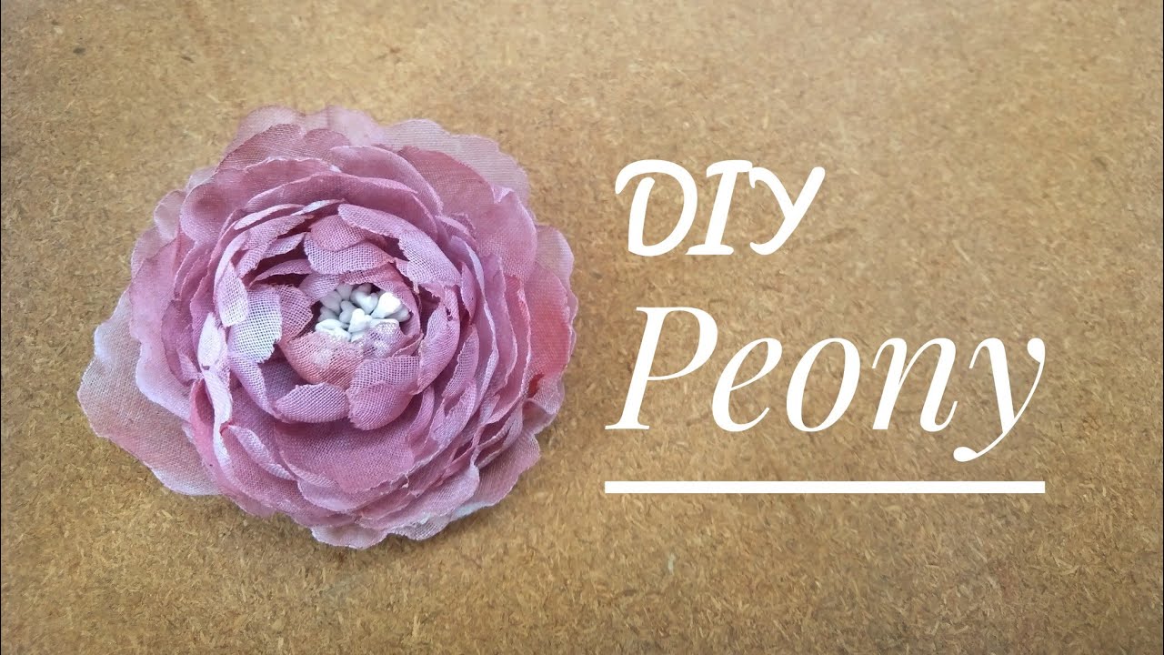 Cara Membuat Peony 2 || DIY Peony || Organzaflower
