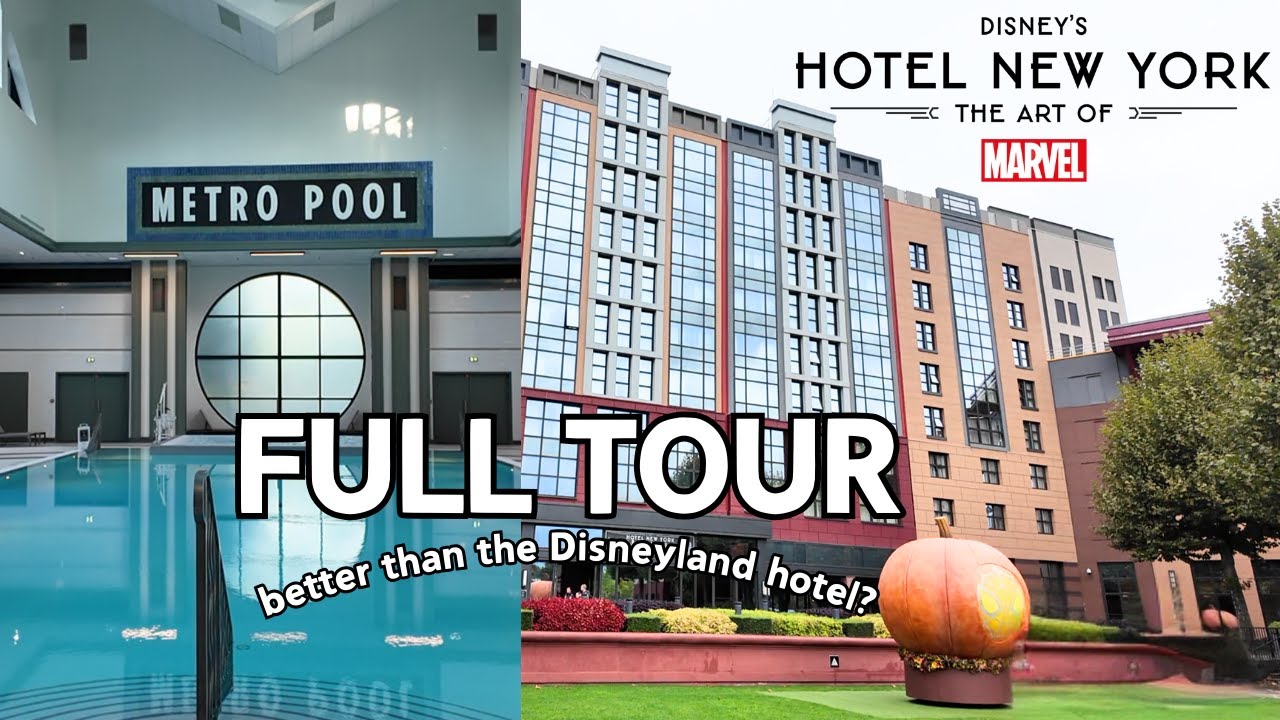 🏙️ Hotel New York - The Art of Marvel | Full Tour + Comparison with Disneyland Hotel! 🎨✨