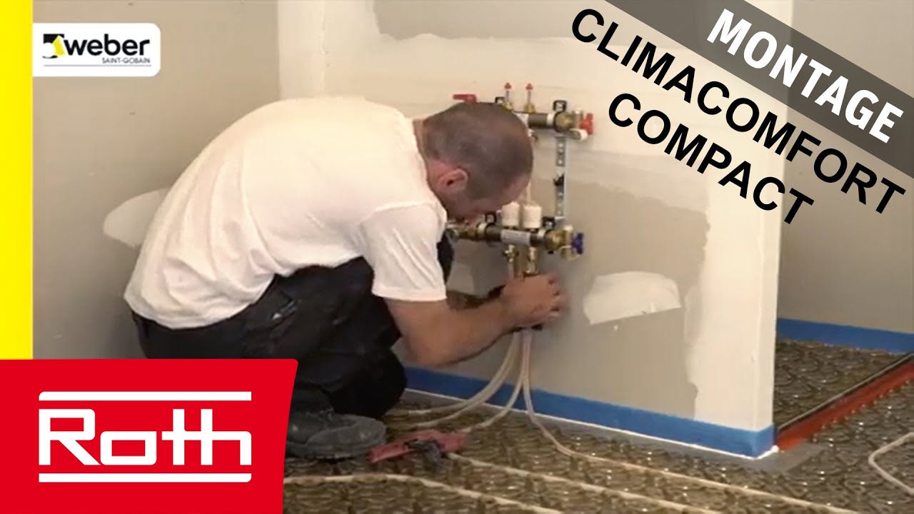 Roth France & Weber - CLIMACOMFORT COMPACT - installation 2018 : plancher chauffant faible épaisseur