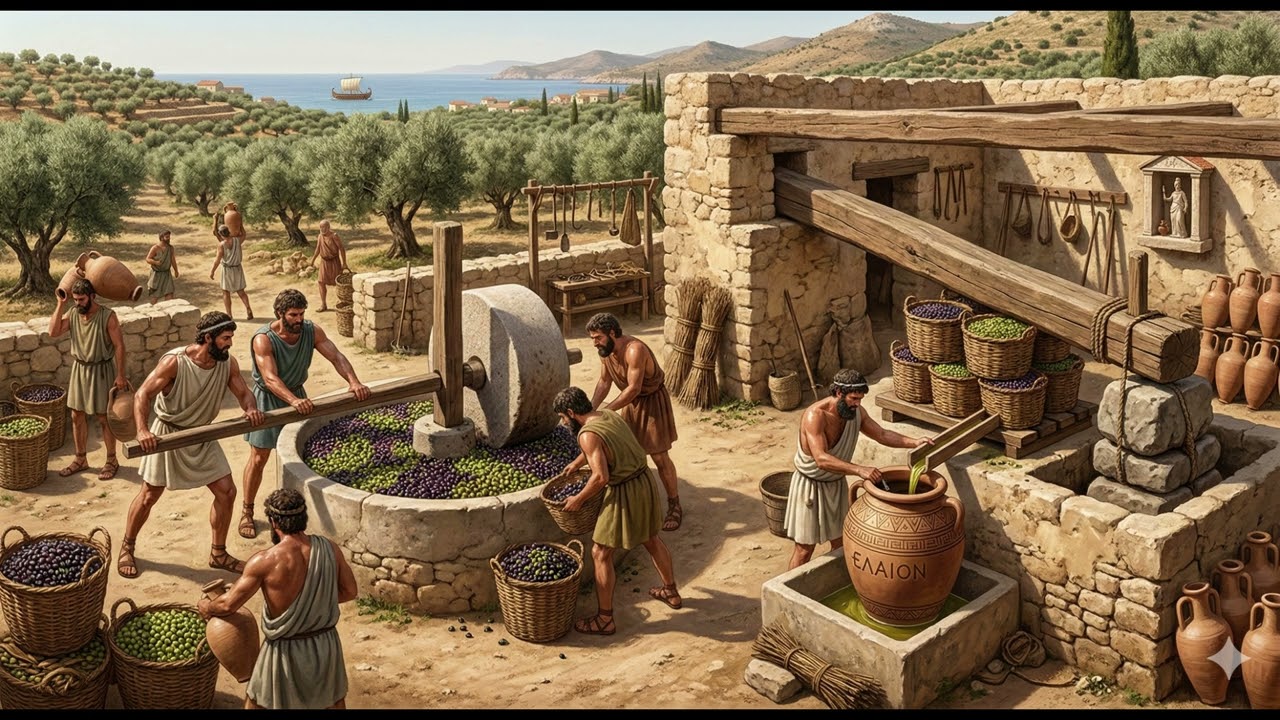 Ancient Greek Olive Oil Production: The Journey of 