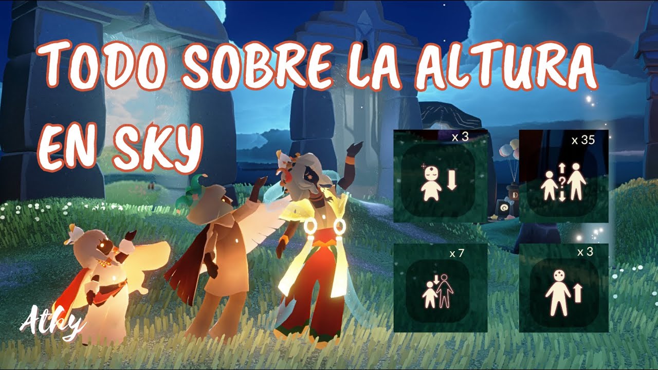 Cómo cambiar la altura o tamaño￼ de tu Sky kid  | Trucos para obtener estaturas especiales en sky￼