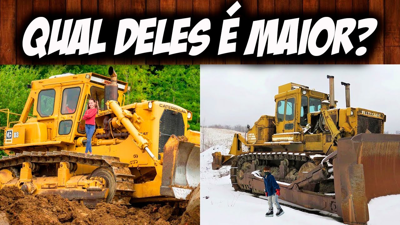 Os Tratores de Esteira Gigantes: Caterpillar D9 e Fiat-Allis FD50 - Documentário | Diesel Channel