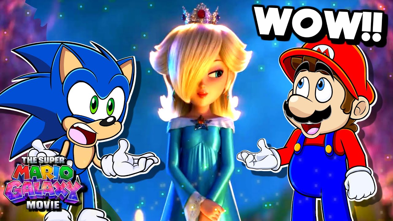 Марио и Соник РЕАКЦИЯ на трейлер фильма Super Mario Galaxy!