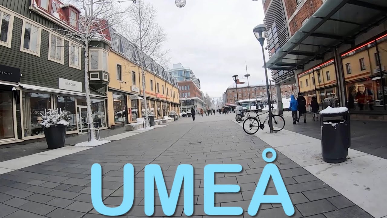 Walking in Umeå. Sweden.