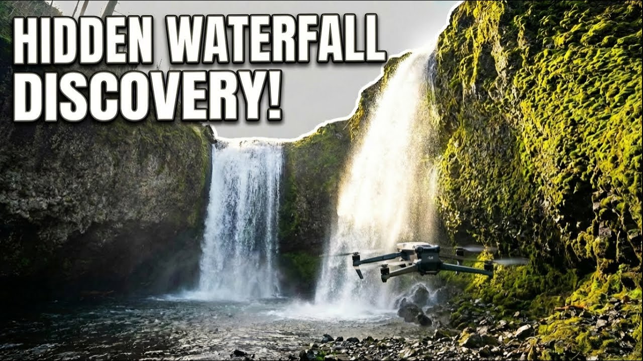 DJI Mini 5 Pro - Waypoint Tour - Clackamas River with Waterfall!
