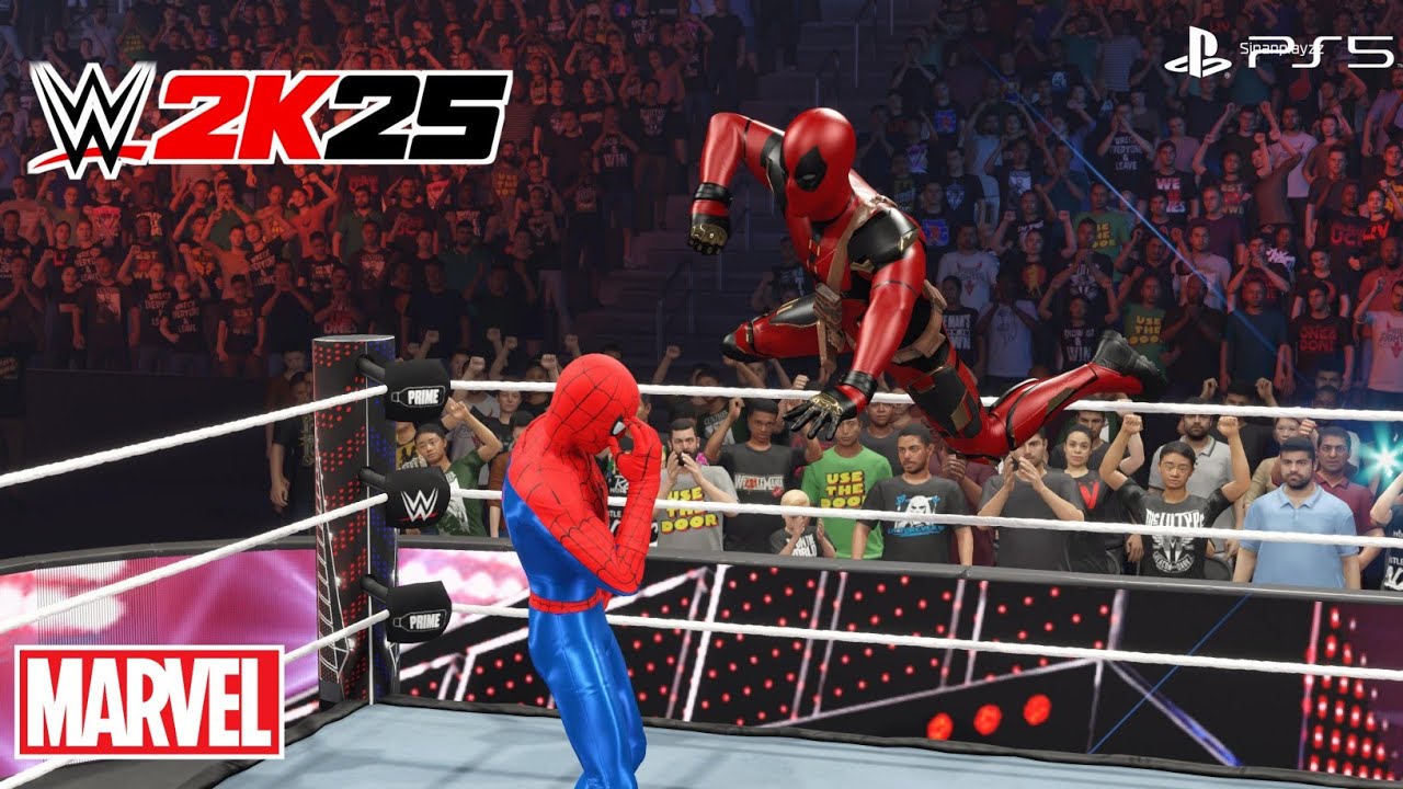 Spider-Man & Vs Deadpool | Epic Match  - WWE 2K25 - PS5 [4K 60FPS]
