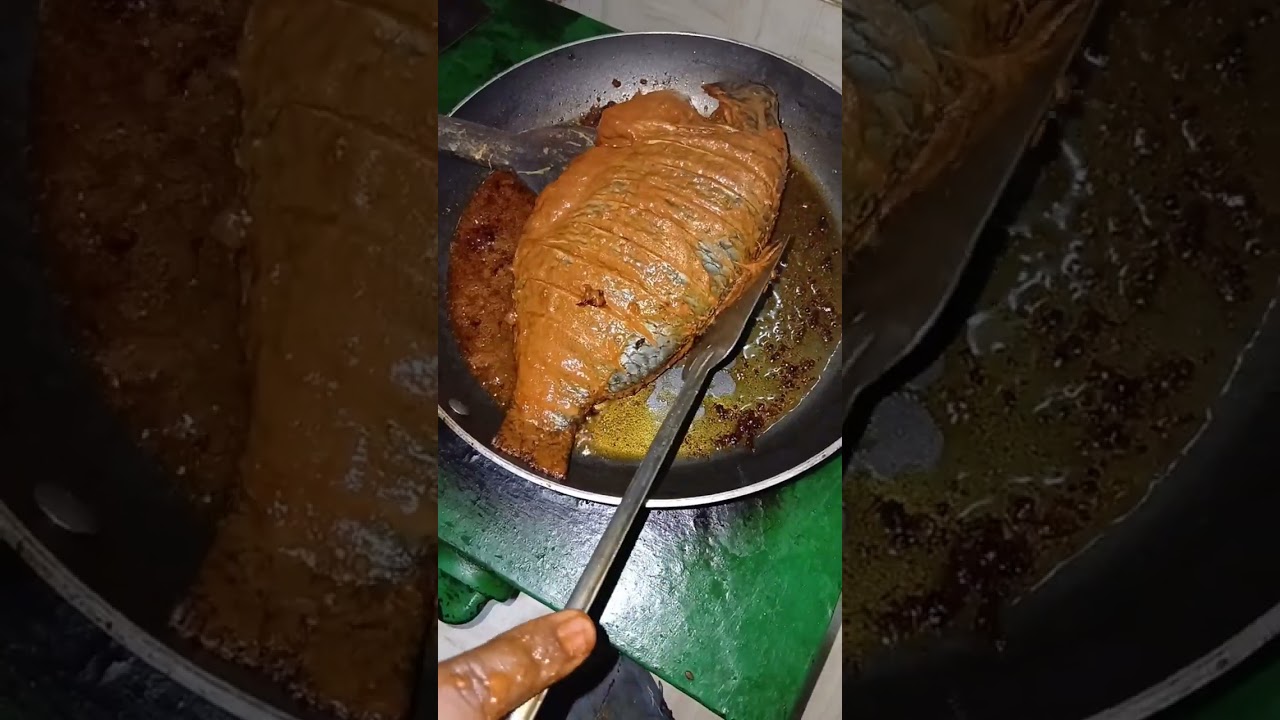 তেলাপিয়া মাছের বারবিকিউ করলাম। 