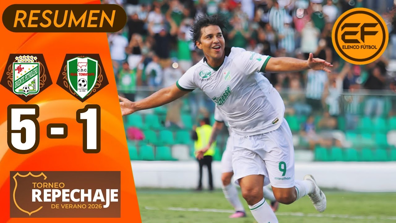 📹 Resumen: Oriente Petrolero 5 - 1 Real Tomayapo | Torneo Repechaje 2026 - Jornada 2
