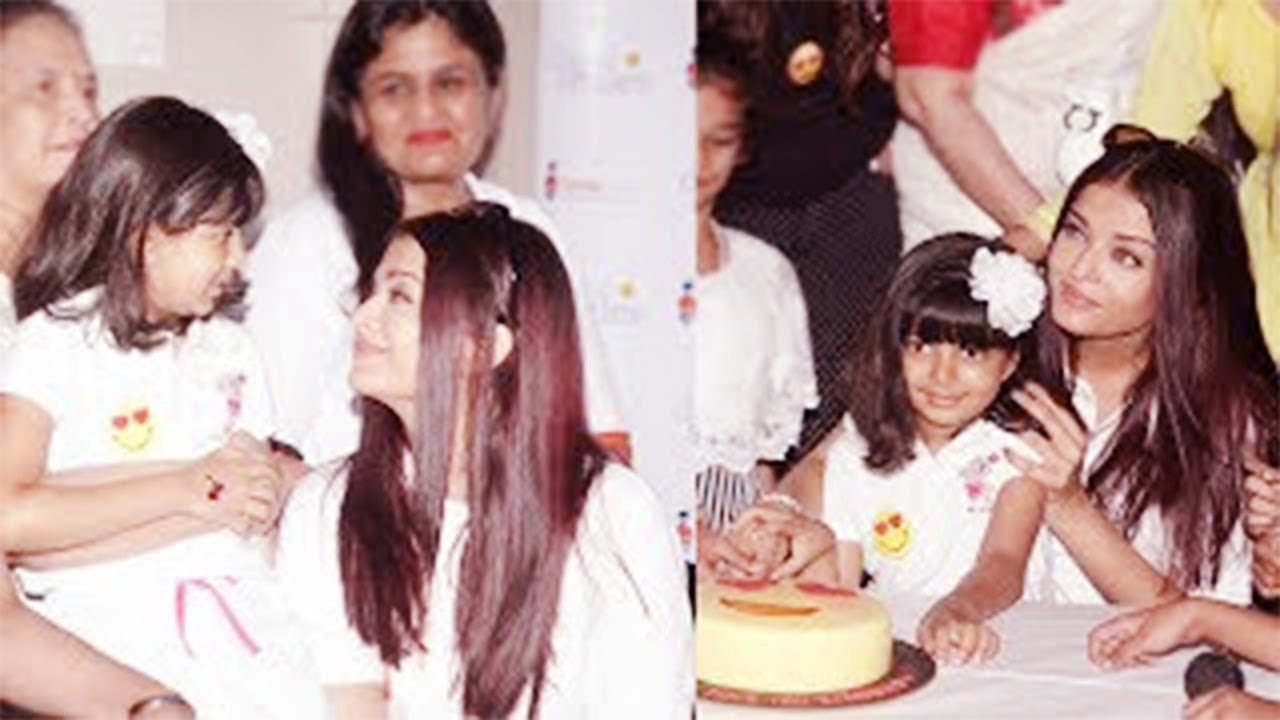 Aishwarya Rai Bachchan Celebrating Her Late Father Krishnaraj Rai's Birthday at Shushrusha Hospital