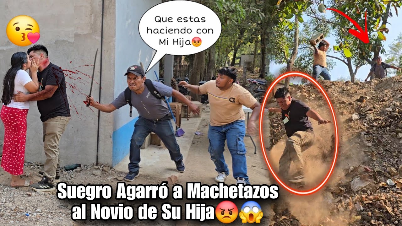 Padre Celoso😡 Encuentra a su hija con el Novio Besandose😘 y lo Agarró a Mach3tezos?😱😭
