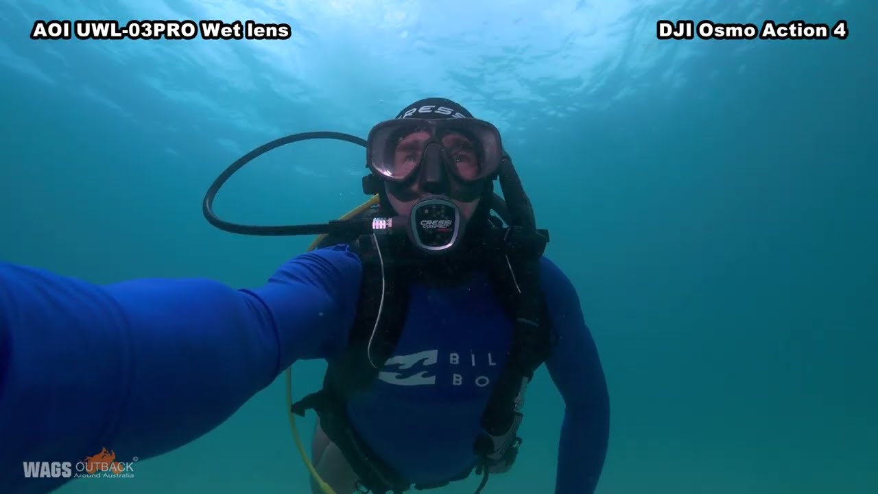 AOI UWL-03PRO Wet lens DJI OSMO Action 4 Underwater