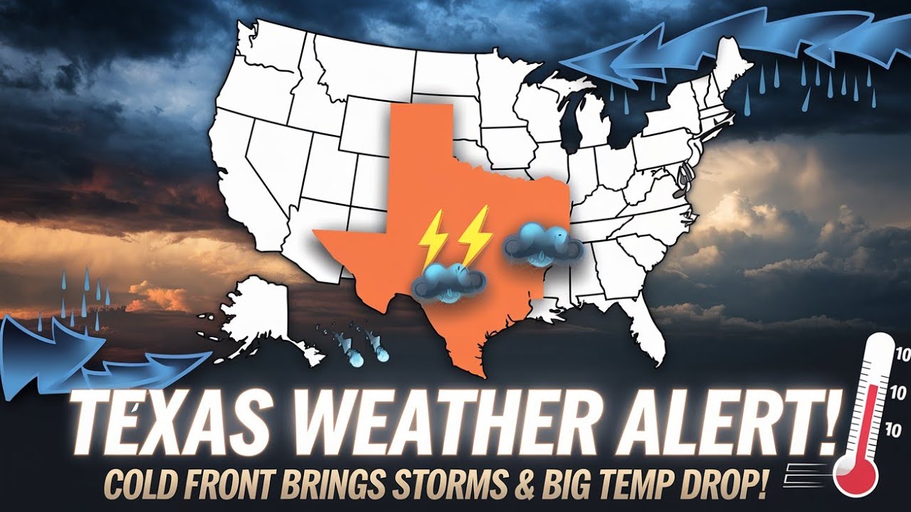 Texas Weather Alert:Cold Front Brings Storms and Temperature Drop