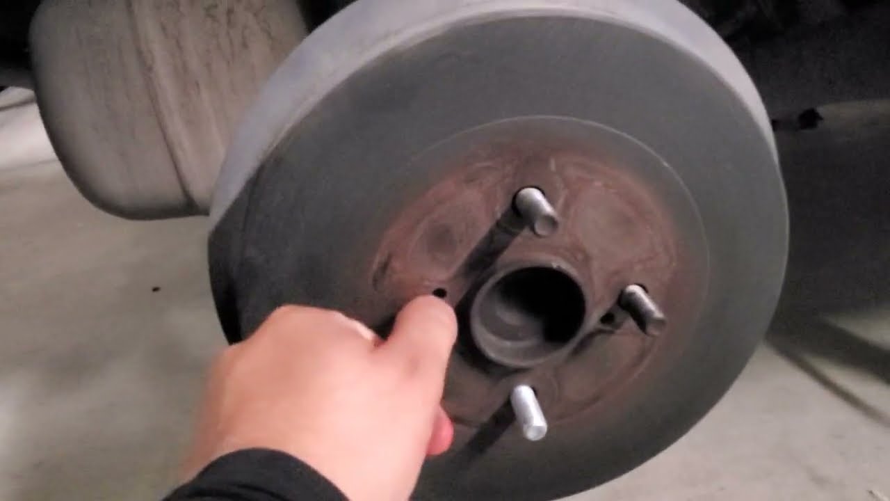 Getting to a rear Lug Stud on a 2013 Prius C 4