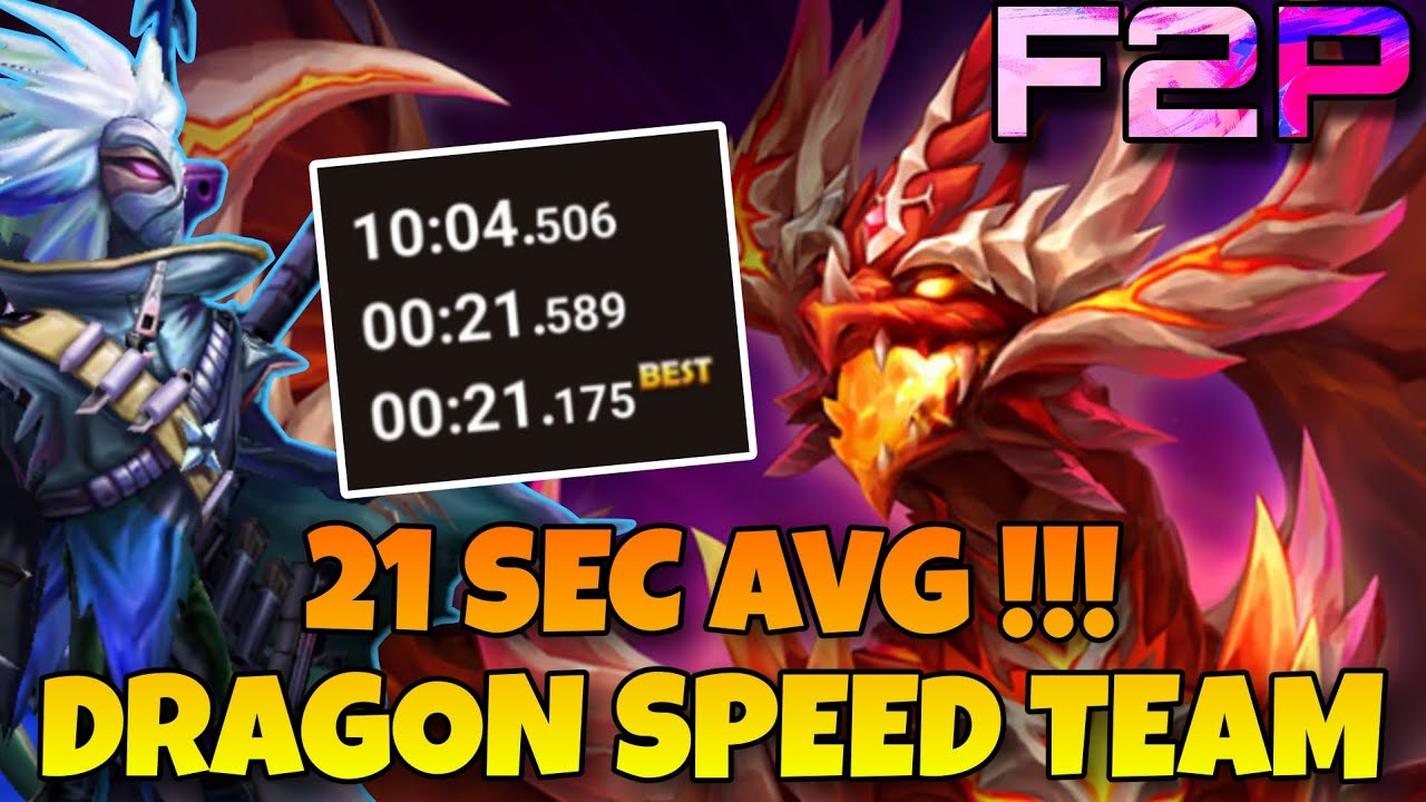 IT'S EASY NOW - 21 SEC AVG DRAGON ABYSS HARD SPEED TEAM WITH NEW LIAM IN SUMMONERS WAR