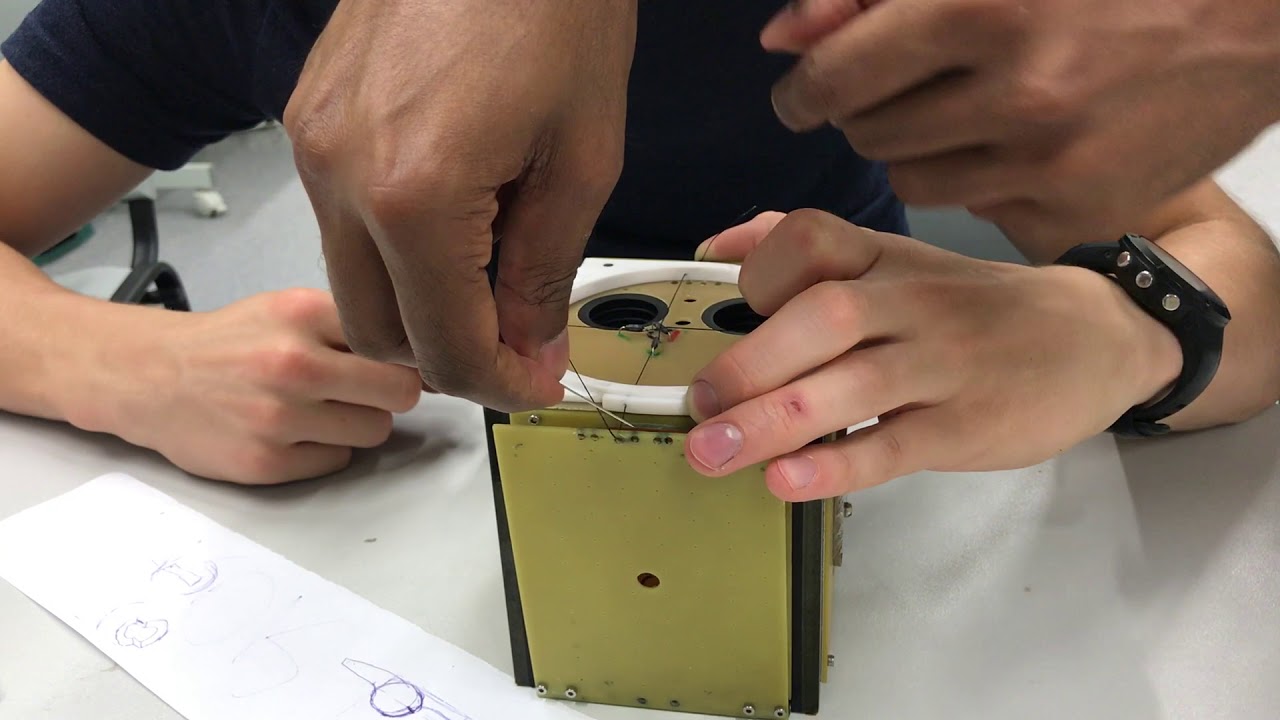 TTU 100 CubeSat Solar Panel & Antenna Deployment
